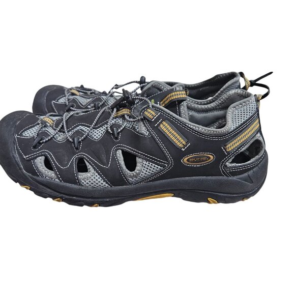 Highland Creek Mens Size 13 Riptide 2 Black Closed-Toe Hiking Sandals With Adjus - Picture 3 of 6